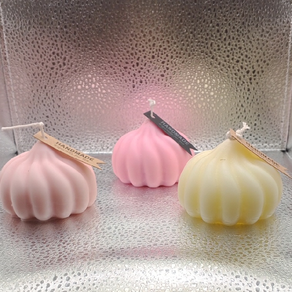 BaRich Candle For Life 💕 Luxurious Handmade Pink and Cream Bath Candles